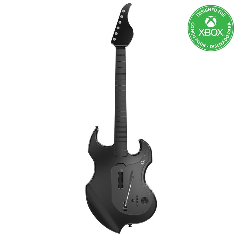 pdp RIFFMASTER Wireless Guitar Controller for Xbox Series X|S, Xbox One, Windows 10/11 PC, Rock Band 4, Fortnite Festival, Audio Jack, Rechargeable Battery, Officially Licensed by Microsoft – Black - Image 1